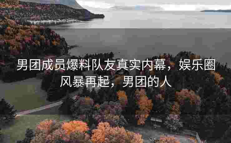 男团成员爆料队友真实内幕，娱乐圈风暴再起，男团的人