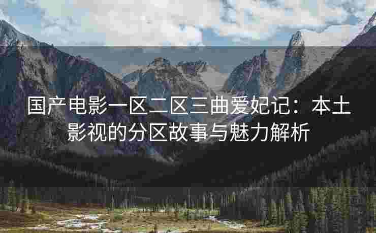国产电影一区二区三曲爱妃记：本土影视的分区故事与魅力解析