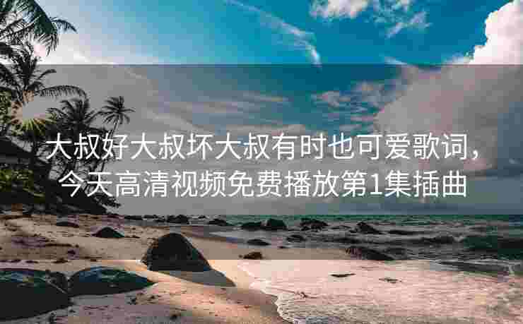 大叔好大叔坏大叔有时也可爱歌词，今天高清视频免费播放第1集插曲